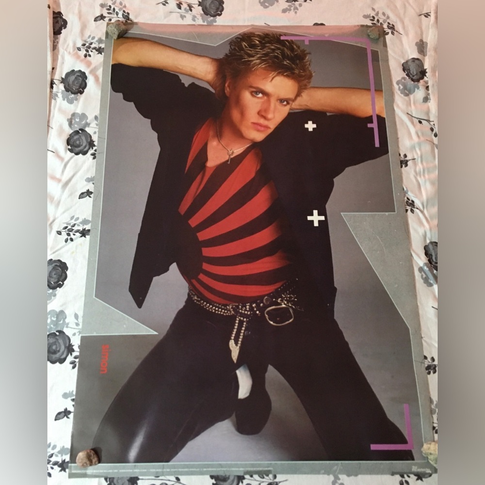 Vintage 1984 Simon Le Bon poster